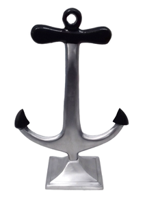 Ancre de bateau nautique décorative Sculpture d'ancre artisanale finie en noir Objet de décoration intérieure Offre Spéciale d'ancre en métal - Product Image 2