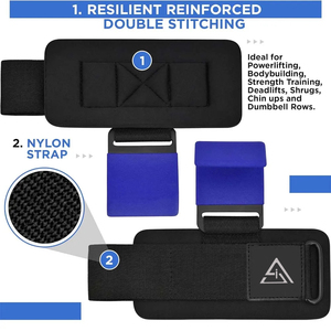 Ganchos de Neopreno para Levantamiento de Pesas para Hombres y Mujeres, para Gimnasio, Fitness, Dominadas, Peso Muerto, Culturismo y Levantamiento de Potencia - Product Image 4