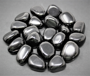 High Grade <b>Polished</b> <b>Black</b> Obsidian Tumbled Crystal 15-30mm Wholesale Eco-Friendly Feng Shui - Product Image 2