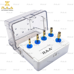 Dental Implant Tissue <b>Punch</b> Kit Reusable Manual Gold Color <b>Set</b> of 5 Pcs with Holder Custom Logo - Product Image 4