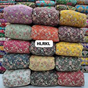 Tela Jacquard de Georgette Colorida, Transpirable, Antiestática, con Bordado Floral para Vestidos de Novia y Decoración del Hogar, Peso Medio - Product Image 3