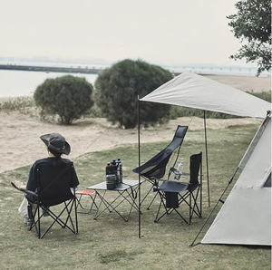 Silla Plegable Portátil de Acero Inoxidable Moderna, Transpirable y Ecológica para Exteriores, Jardín, Playa, Senderismo y Camping - Product Image 1