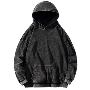 Sudaderas con Lavado Ácido para Hombre y Mujer, Diseño de Camuflaje Bordado, Invierno, Casual, Térmicas, Mezcla de Algodón, Impresión Digital - Product Image 1