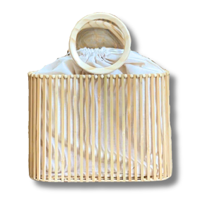 กระเป๋าถือไม้ไผ่อเนกประสงค์, เป็นมิตรกับสิ่งแวดล้อมของตกแต่งตะกร้าไม้ไผ่น้ำหนักเบาและทนทานสำหรับแฟชั่นฤดูร้อน - Product Image 1