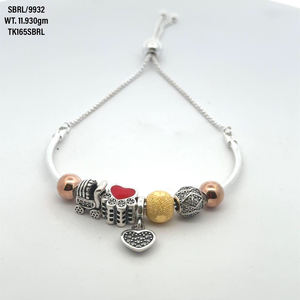 Christmas Gift 925 Sterling <b>Silver</b> <b>Bracelets</b> for Women DIY <b>Silver</b> Heart <b>Charm</b> Ladies Chain Design Adjustable Friendship <b>Bracelet</b> - Product Image 4