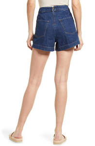 High <b>Waist</b> <b>Women's</b> Casual Summer Denim Shorts Breathable Stretchy Fabric Custom Logo for Outdoor Club Party OEM High Quality - Product Image 2