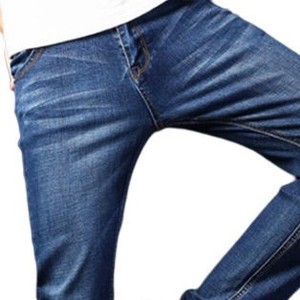 กางเกงยีนส์ผู้ชายเอวกลางระบายอากาศไซส์ใหญ่กางเกงยีนส์ขายาวตามสั่งโลโก้ตามสั่ง - Product Image 3