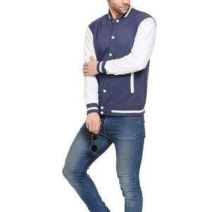 Venta caliente de encargo del estilo fresco de los hombres de lana de invierno Varsity Chaquetas Béisbol Bomber Cuero Varsity Chaquetas Bordado Decoración - Product Image 6