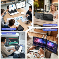 Extensor de Pantalla para Portátil de 15.6'' FHD 1080P IPS, Monitores Portátiles para Juegos, Pantalla Doble Desmontable para PC, Mac