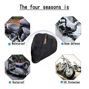 Pro Made impermeable motocicleta sol UV lluvia nieve protección cubierta lluvia polvo plegable motocicleta Accesorios - Product Image 3
