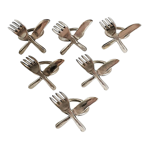 Servilletero de Metal blanco personalizable moderno, flores únicas, nueva forma, Decoración de mesa de comedor para fiesta en casa - Product Image 6