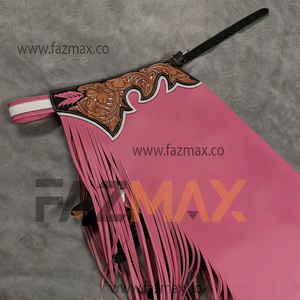 Équipement pour chevaux Chap en cuir fait à la main Sports de plein air Western Fashion Racing Full Chaps From Pakistan Rodeo - Product Image 1