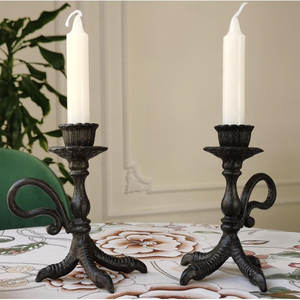 Latest Black Coated <b>Candle</b> Holder Metal Decorative Holder Aluminum <b>Centerpieces</b> Candlestick Holder for Wedding Events 2025 - Product Image 2