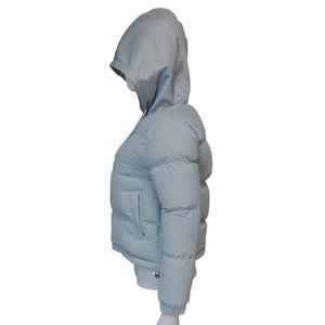 Chaqueta acolchada de invierno a la moda para mujer con capucha acolchada cálida personalizada, abrigo de burbujas con cremallera, chaqueta de cualidades de lona - Product Image 6