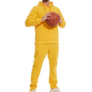 Conjunto de ropa deportiva de dos piezas informal para hombre con estilo, ropa de entrenamiento de gimnasio con capucha cómoda con ropa transpirable para correr para invierno - Product Image 3