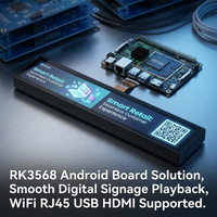 Écran LCD ultra-large étiré de 23,1, 35, 37, 47,1 pouces avec luminosité Android pour affichage publicitaire sur les bords des rayonnages de supermarché