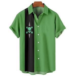 เสื้อ100% ผ้าฝ้ายแขนสั้นผู้ชายเสื้อพิมพ์ลายดีไซน์แบบลำลองใหม่ - Product Image 4