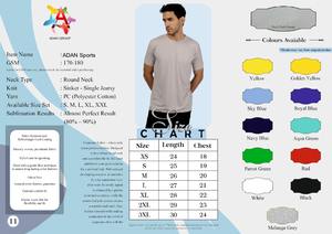 T-shirt à col rond en polyester et coton de meilleure qualité à séchage rapide pour la course, l'entraînement, le yoga et l'utilisation active au prix de gros - Product Image 6