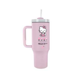 Gourde de voyage Hello Kitty rose avec affichage LED de température, capacité 1,2 L, accessoires en strass, 50 oz, cadeau d'affaires - Product Image 3