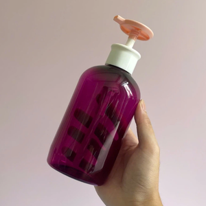 ขวดครีมนวดผมสีม่วงใสขนาด500มล. สำหรับสัตว์เลี้ยงขวดครีมโลชั่นทาหน้าสำหรับอาบน้ำใหม่ - Product Image 5