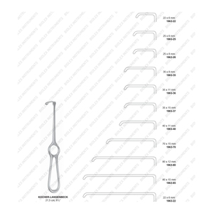 Retractores Kocher Langenbeck Productos de alta calidad con su logotipo personalizado a precio de fábrica Diseño OEM - Product Image 1