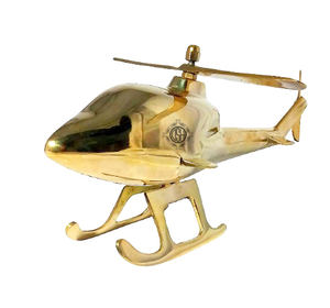 Or décoratif d'avion de table en laiton fait à la main fini utilisé dans le bureau à domicile et le salon d'hôtel. - Product Image 5