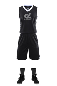 Conjunto de Uniforme de Baloncesto Unisex de Invierno, 100% Poliéster, Jersey sin Mangas, Secado Rápido, Transpirable, Antibacteriano - Product Image 4