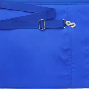 Delantal Master Mason Blue Lodge con delantal y accesorios de masones masónicos cuadrados de la más alta calidad, oro de Terciopelo Azul Marino - Product Image 4