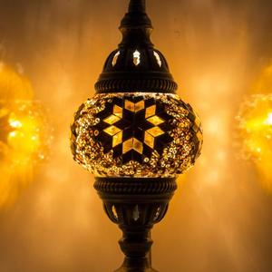 Authentique fait à la main mosaïque verre lampes de table turc fait à la main lampe romantique lampe de bureau lampe artisanale lampe de style anatolien - Product Image 3