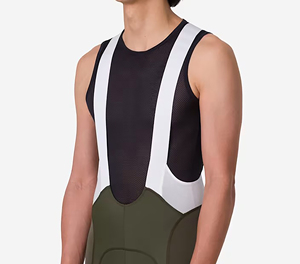 Pantalones Cortos de Ciclismo Transpirables Blancos/Verdes para Hombre, Ajustados, de Secado Rápido, Largos, Lisos, Teñidos, de Spandex y Poliéster - Product Image 4