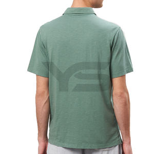 Polo personalizado de alta calidad para hombre 60% algodón 40% Spandex Turn Collar de punto primavera táctico Golf Casual diseño promocional - Product Image 3