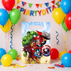 Bolsas de Regalo de Plástico de los Vengadores, 6 Piezas, Artículos de Celebración, 2 Bolsas - Product Image 3