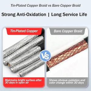 Cavo a Coppia Intrecciata Schermato 2/4/6/8 Conduttori Certificato CE Rame Privo di Ossigeno Doppio Schermatura 32ft per Servo CNC - Product Image 6