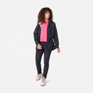 New Sport Wear Custom Wholesale <b>Women</b> <b>Windbreaker</b> Jacket, <b>Women</b> Elastic Hem Color Block <b>Windbreaker</b> Jacket - Product Image 2