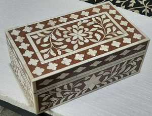 กล่องของขวัญแบบฝังกระดูกทำด้วยมือสำหรับการจัดเก็บกล่องอัญมณีที่ทันสมัย2025 - Product Image 3