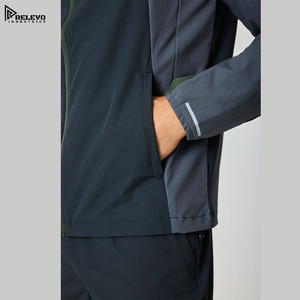 Survêtement coupe-vent de haute qualité 100% coton avec logo réfléchissant personnalisé pour l'entraînement et le jogging en hiver, séchage rapide et respirant - Product Image 6