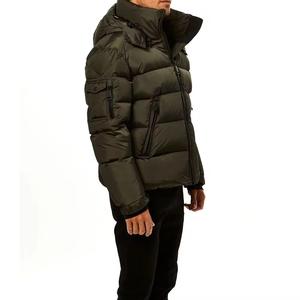 Chaqueta acolchada ultraligera para hombre al por mayor, último diseño para actividades de invierno al aire libre, informal, con capucha, estampado personalizado, alta calidad - Product Image 3