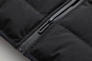 OEM Men's High Street Style Puffer Jacket Short <b>Cropped</b> Winter Coat Hooded Shiny Bubble Effect Custom Logo Outdoor Bomber Style - Product Image 3