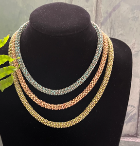 Tutoriel étape par étape, comment faire collier de perles de rocaille collier écharpe, bandana perlé frange - Product Image 2