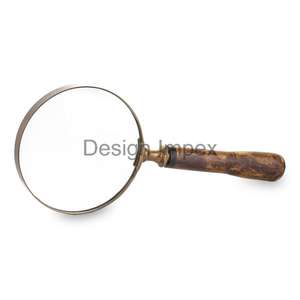 Bague en argent loupe poignée en cuir loupe en gros accessoires de bureau décoratifs cadeaux d'affaires - Product Image 4