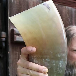 ฮอร์นไวกิ้งฮอร์นแท้จากธรรมชาติแท้ทำด้วยมือยุคกลาง - Product Image 6