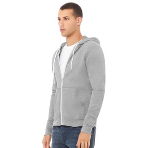 Nouvelle arrivée Bella Canvas : sweat à capuche unisexe imprimé, en polyester/coton écologique, coupe-vent, fermeture éclair, pour l'hiver - Product Image 2