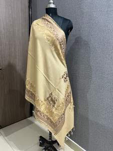 Winters Best Quality Wool Kashmiri <b>Shawls</b> for Women With Embroidery work <b>Wedding</b> India Royal Festival Collection - Product Image 2