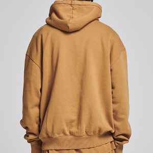 Sudadera con capucha de hombre en blanco con hombros descubiertos y ajuste de gran tamaño de felpa francesa de peso pesado 100% algodón con logotipo personalizado de nuevo diseño - Product Image 5