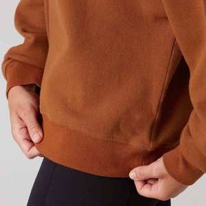 Sudadera con Capucha Personalizada, Sudadera Deportiva con Logotipo Bordado, Sudadera Corta para Gimnasio y Entrenamiento para Mujer - Product Image 2