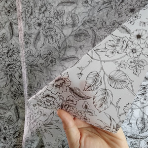 Floral <strong>Design</strong> Black and White <strong>Wrapping</strong> Tissue <strong>Paper</strong> Customized Holographic <strong>Printed</strong> Clothes <strong>Wrapping</strong> Shoes <strong>Wrapping</strong> Tissue - Product Image 4