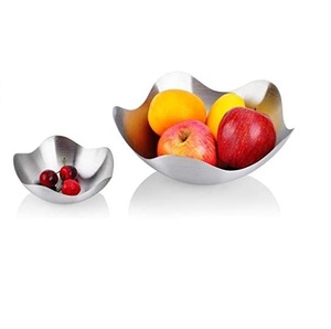 Bols à snacks et à fruits en métal de forme ronde, plat à miel doré, feuille noire, saladier moderne décoratif de luxe - Product Image 4