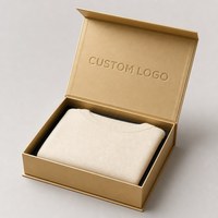 Boîte cadeau rigide magnétique dorée sur mesure pour vêtements et articles vestimentaires, emballage de luxe personnalisé, fournisseur en gros OEM ODM