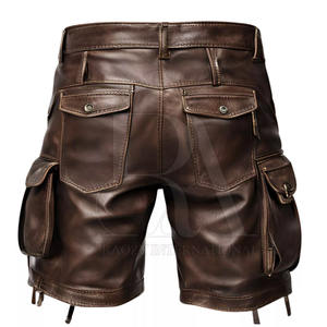 กางเกงขาสั้นหนังสำหรับผู้ชายกางเกงขาสั้นหนังสไตล์ล่าสุด - Product Image 2