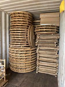 เก้าอี้รับประทานอาหารไม้ไผ่ดีไซน์สแกนดิเนเวียนสำหรับใช้ในร่ม/กลางแจ้งเฟอร์นิเจอร์ห้องรับแขกสไตล์ชายหาดและโรงแรมสีธรรมชาติ - Product Image 5